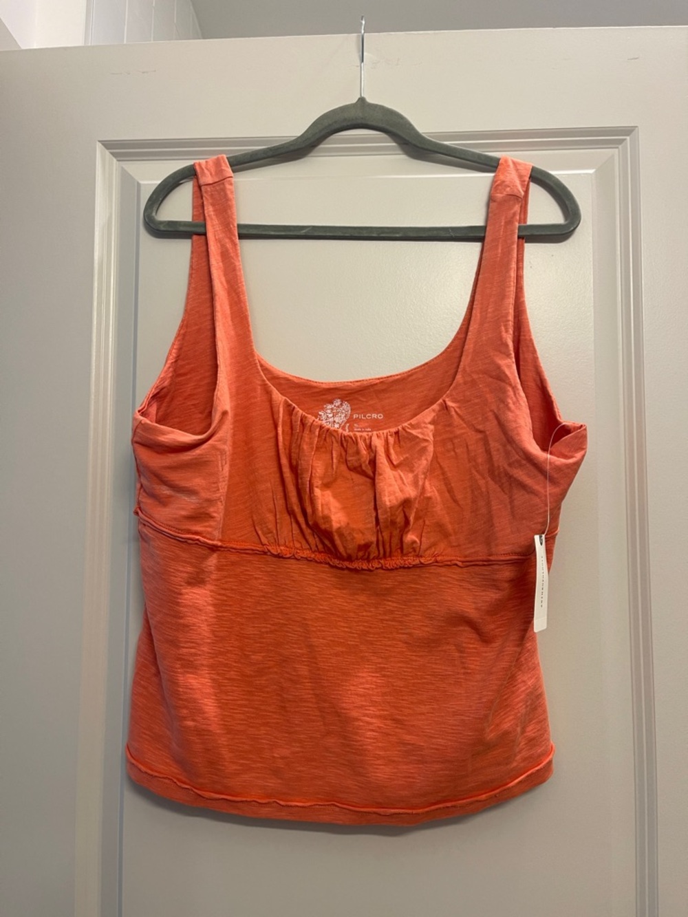 NWT Pilcro Coral-Orange Scoop Neck Tank